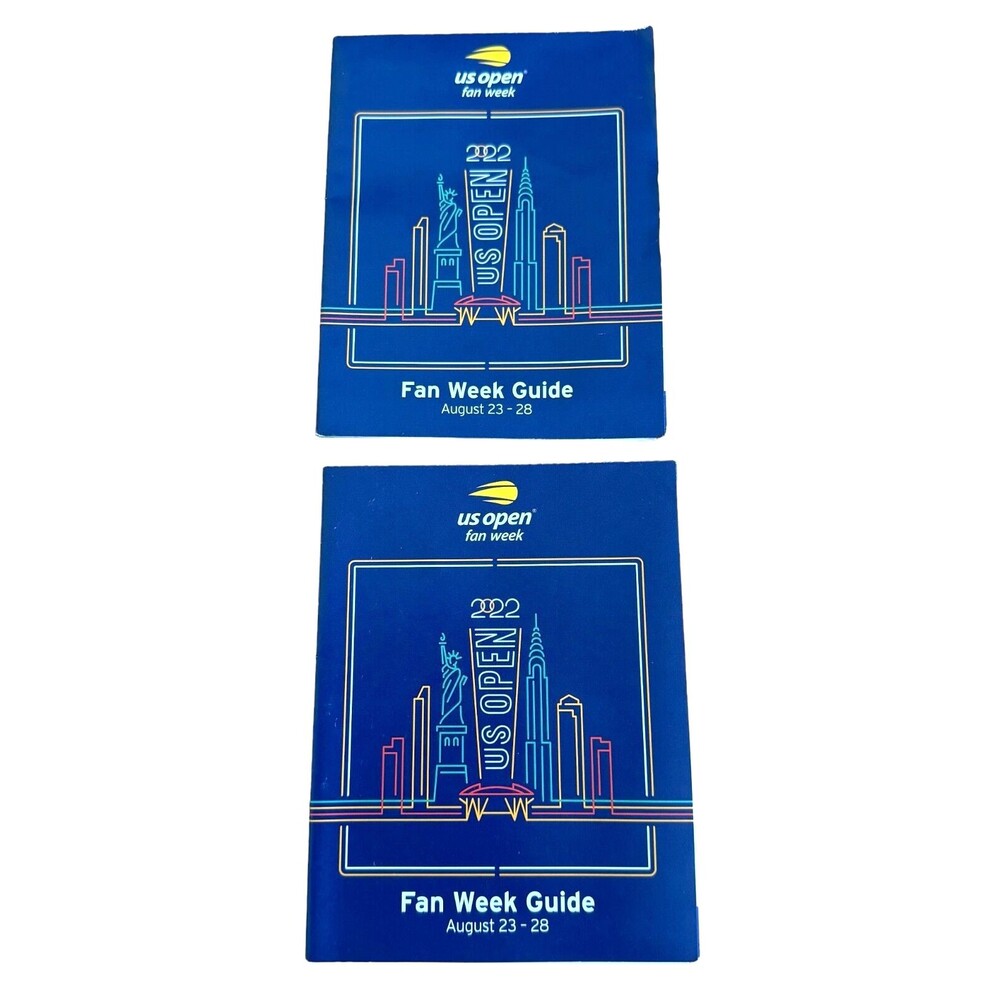 2022 US Open Fan Week  Guide Schedule Lot Of 2